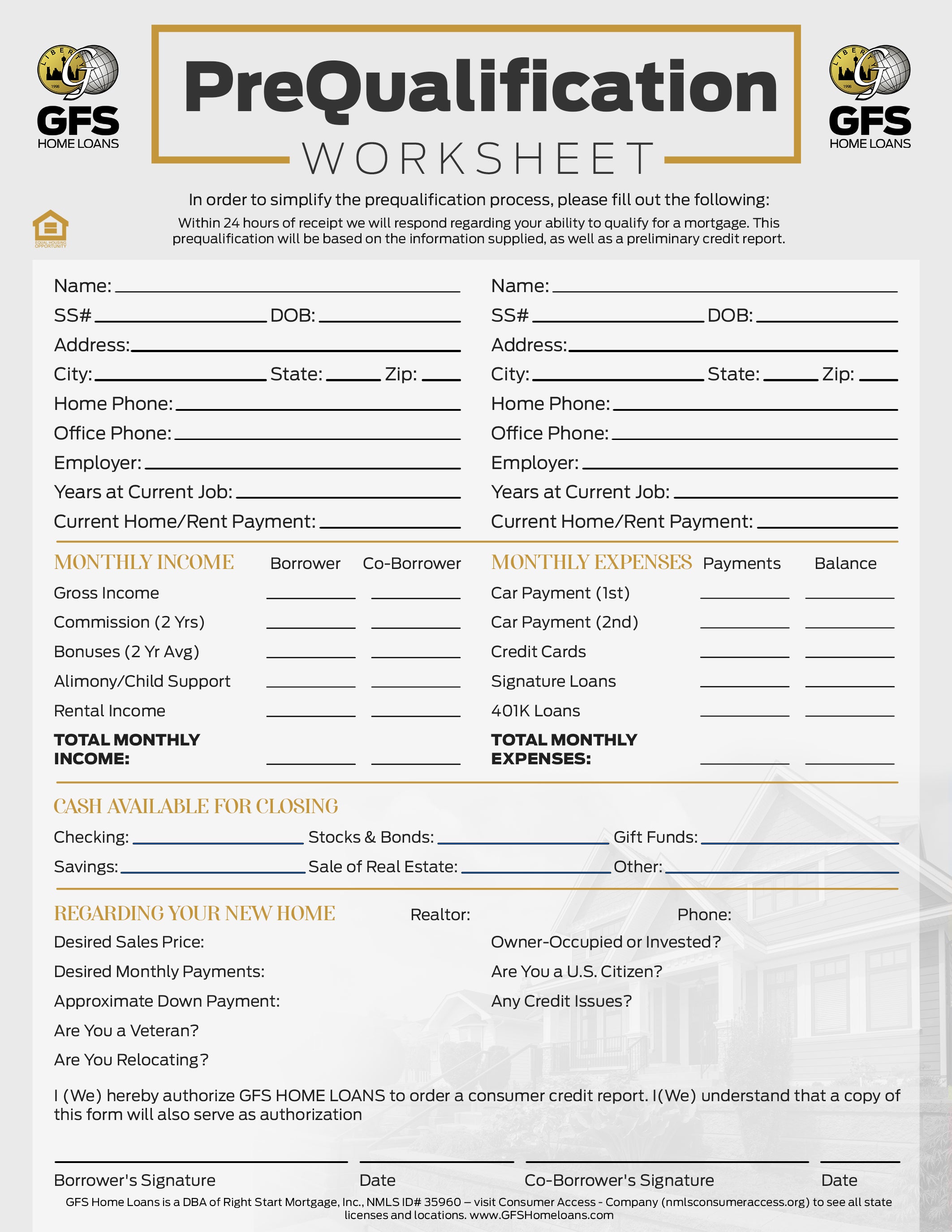 Pre Qualification Checklist.pdf Free Download - Pre-Qualification Sheet โ PRINT GFS