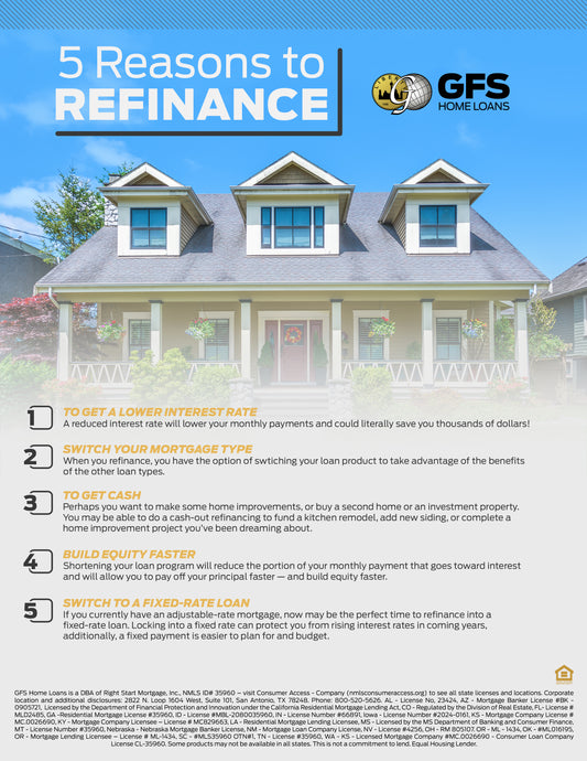Free Download - 5 Reasons to Refinance