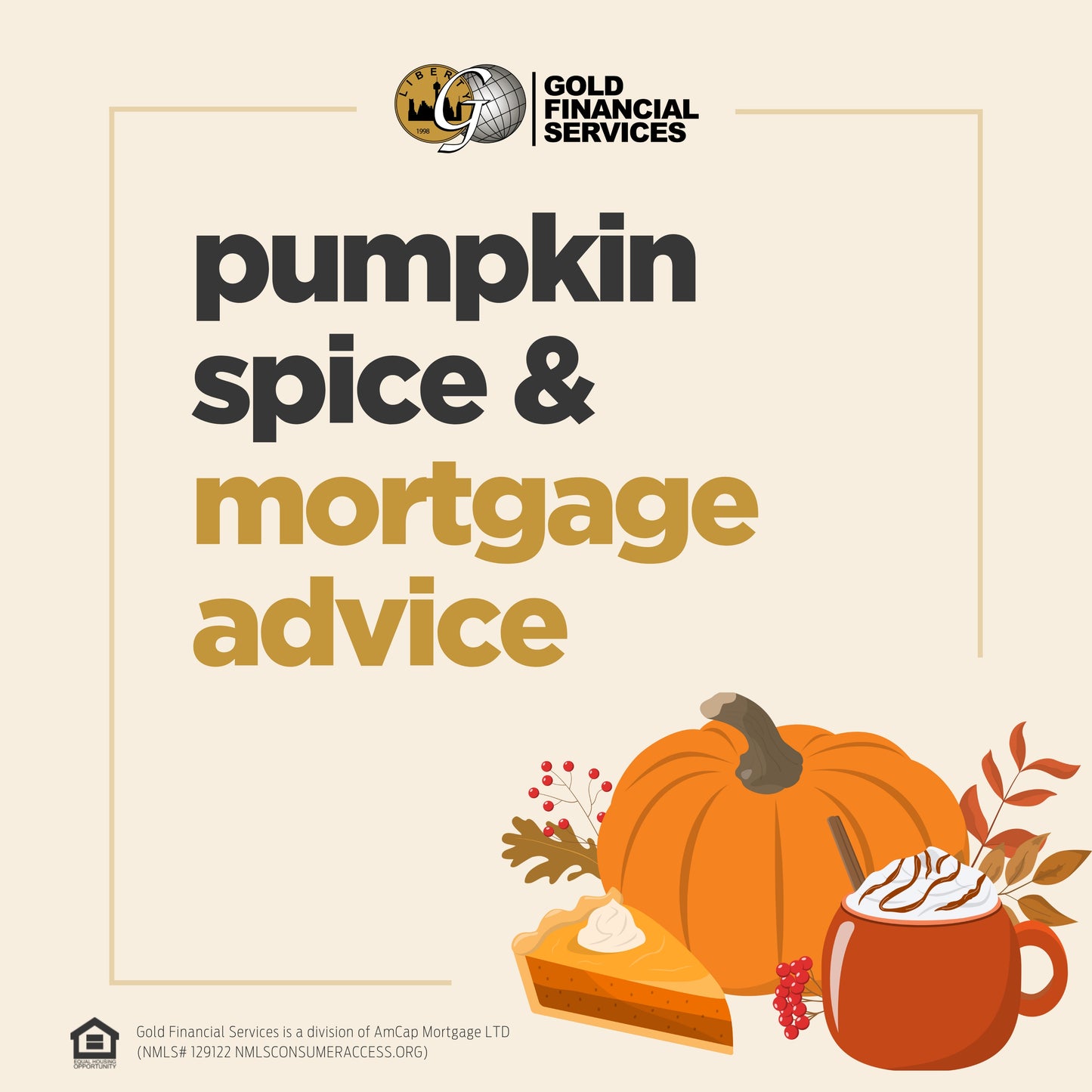 Free Social Media - Pumpkin Spice & Mortgage Advice