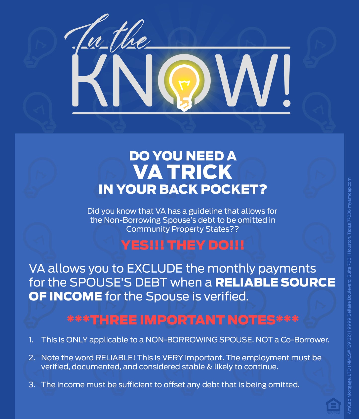 In the Know - VA Debt