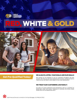 Free Download - Red, White & Gold