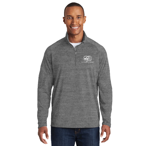 Men's Half Zip Pullover- Heather